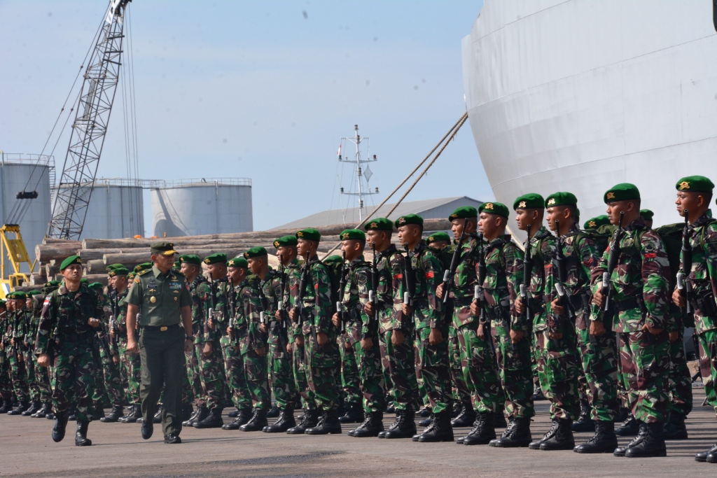 Yonif 410/Alugoro Amankan Perbatasan Wilayah RI-PNG